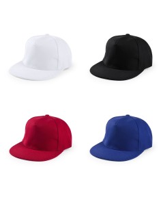 Flat brim cap made of thick... 2