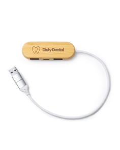 Puerto USB de Bambú y...