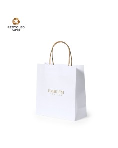 Sac en papier blanc recyclé...