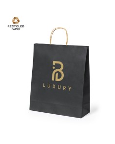 Black kraft paper bag...