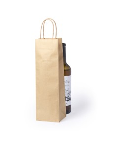 Custom-sized kraf paper bag for carrying 1L bottles, personalized with your logo - RAGNAR 2