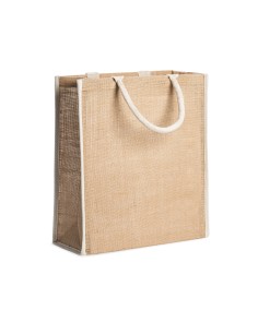 Sac en jute naturel personnalisable avec votre marque 2