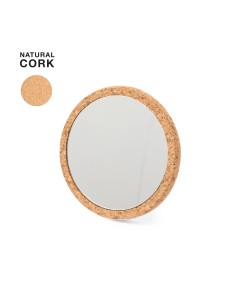 Miroir de poche en liège...