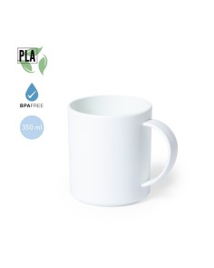 Taza Blanca compostable...